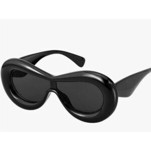 SHEEN KELLY Inflated Oval Sunglasses Airbag Shape Funky Retro Style Unisex